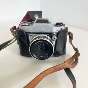 VTG Ihagee Dresden Exakta 500 35mm Camera Carl Zeiss Jena Tessar 50mm 1:2.8 Lens